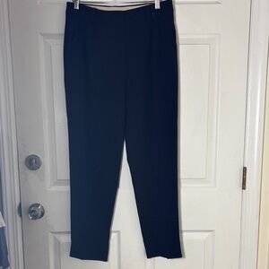 MaxMara navy blue dress pants size 8 Triacetate blend extra pockets career work